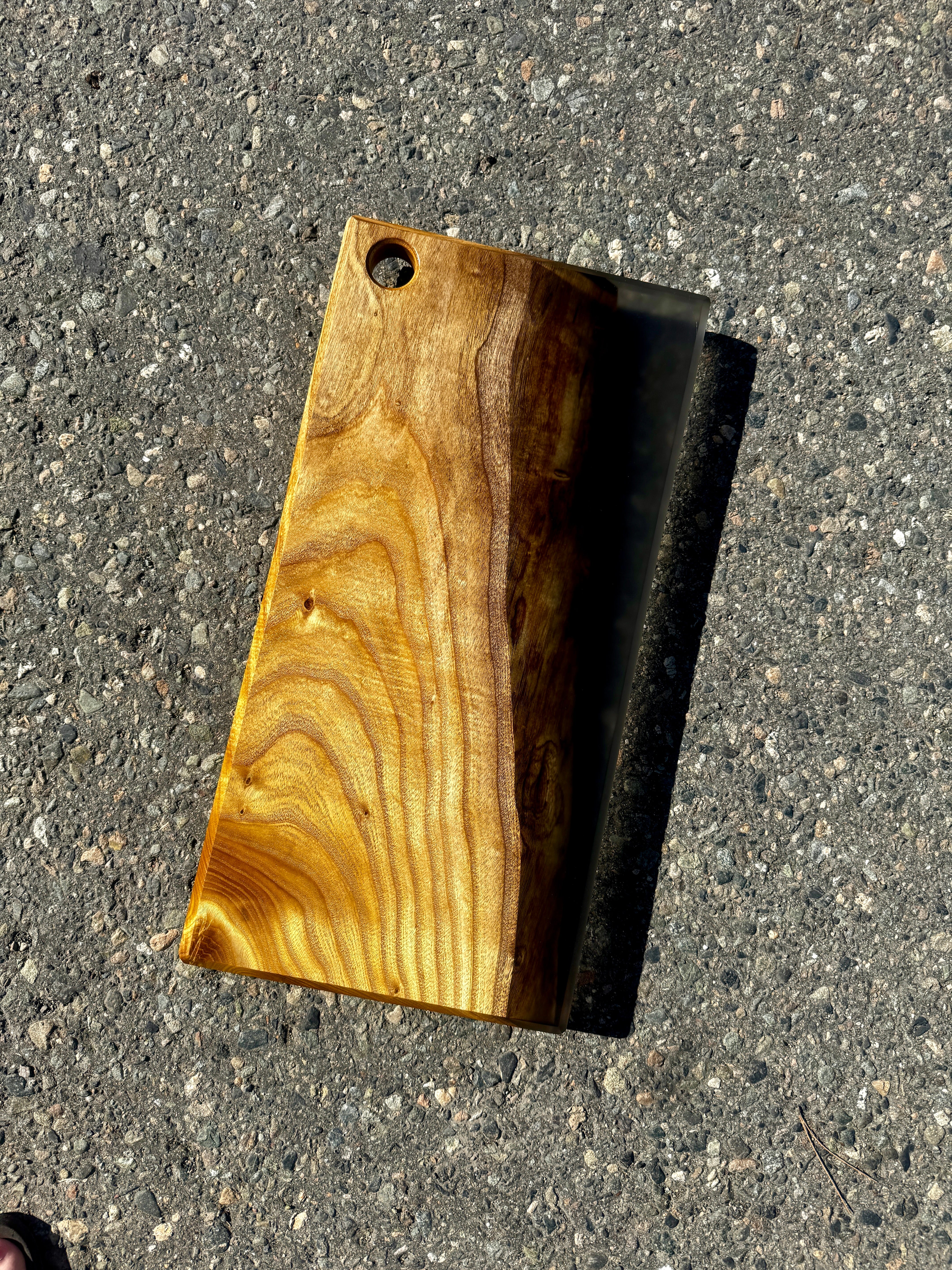 Catalpa & Ghost Black Resin Charcuterie Board