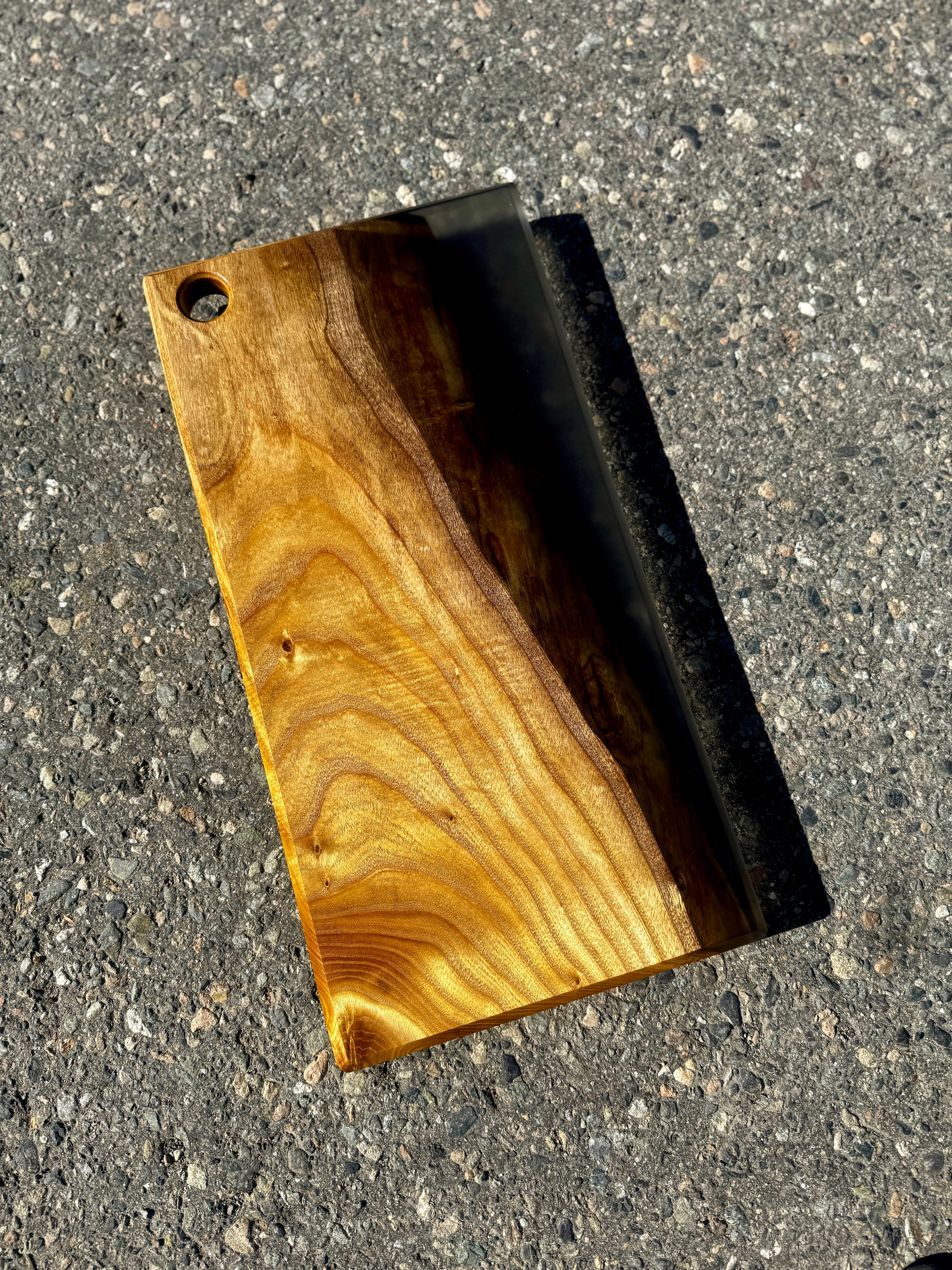 Catalpa & Ghost Black Resin Charcuterie Board