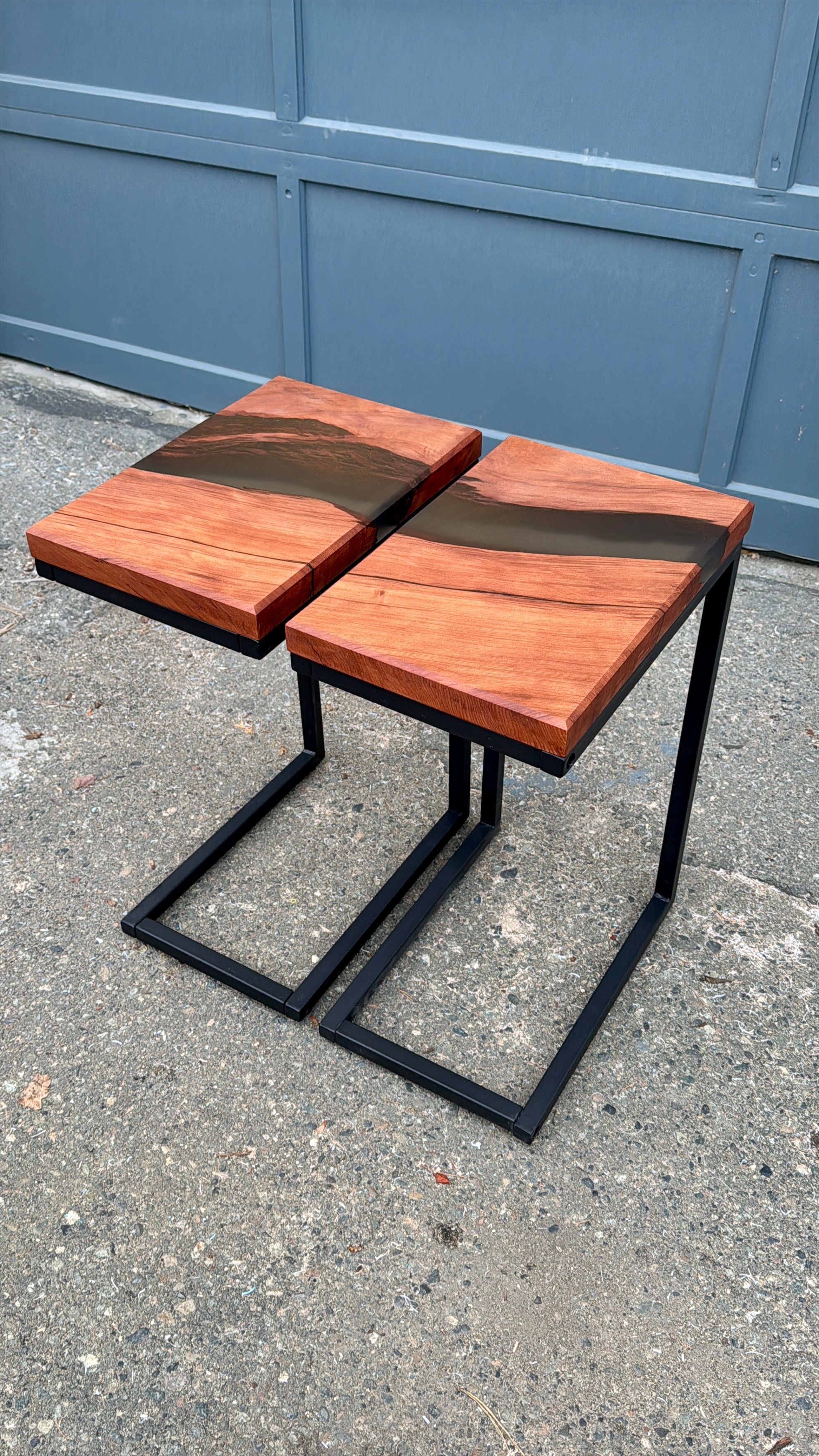 Flame Figured Redwood C Table