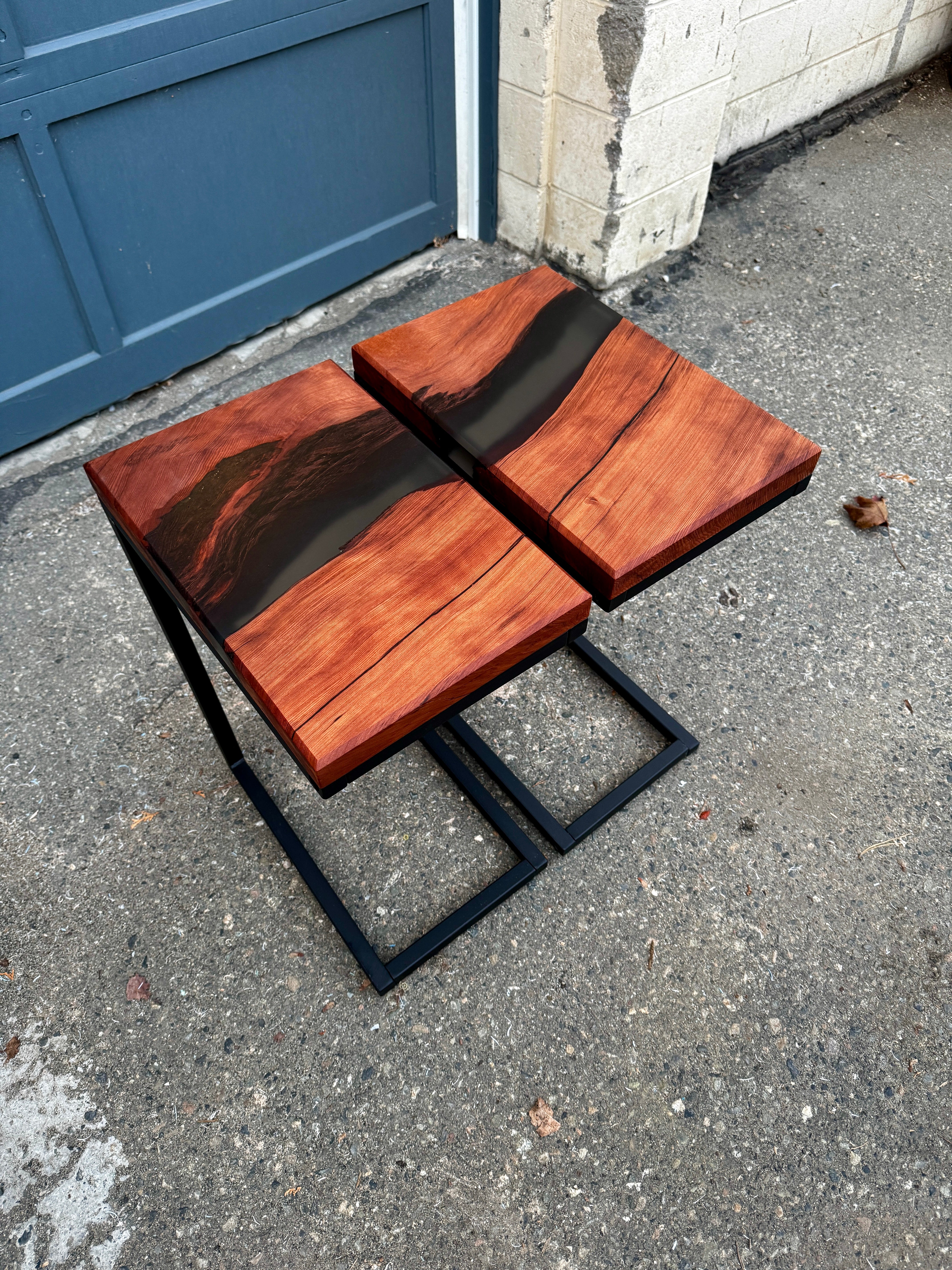 Flame Figured Redwood C Table