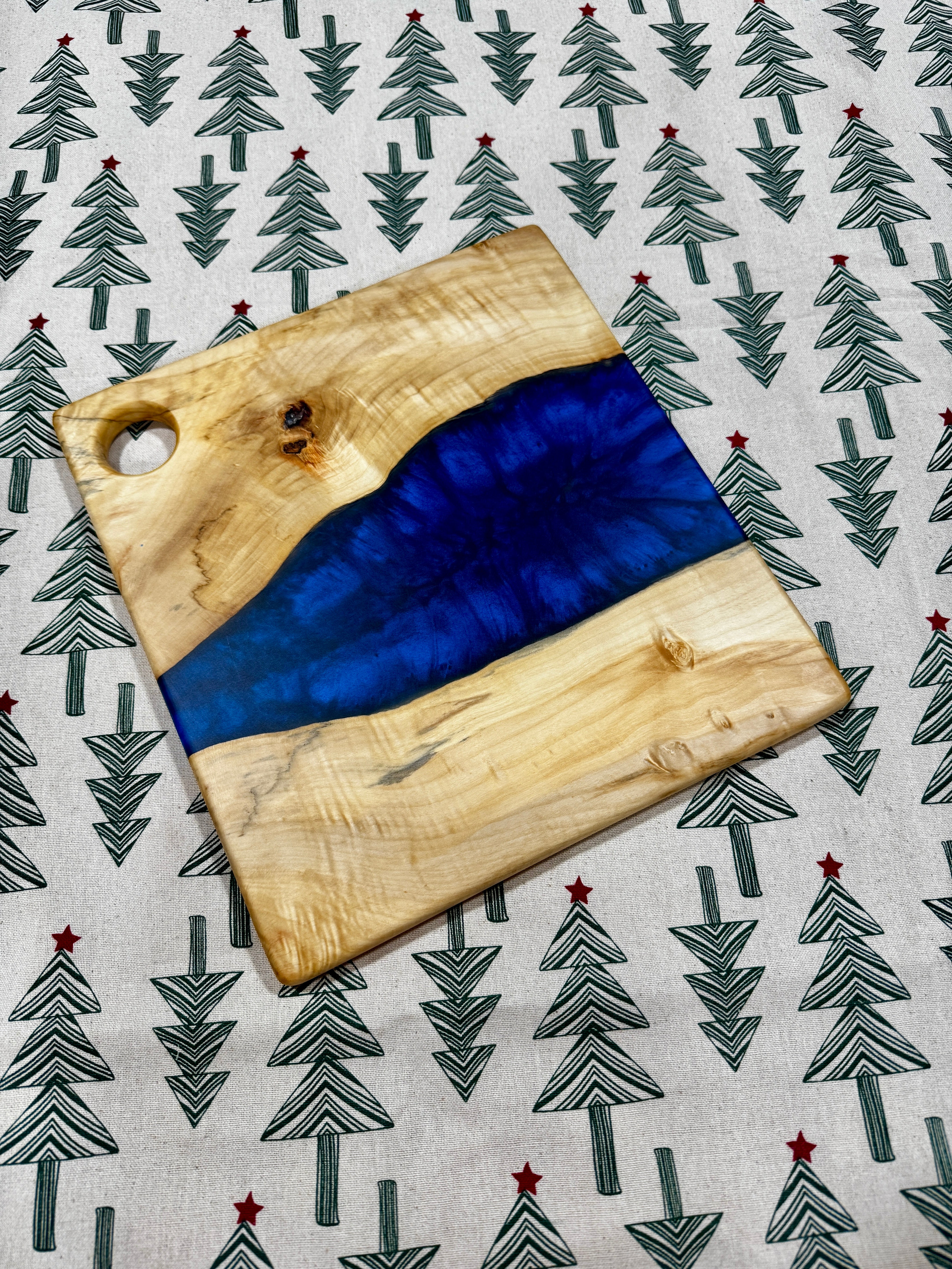Maple & Dragon Blue Resin Charcuterie Board