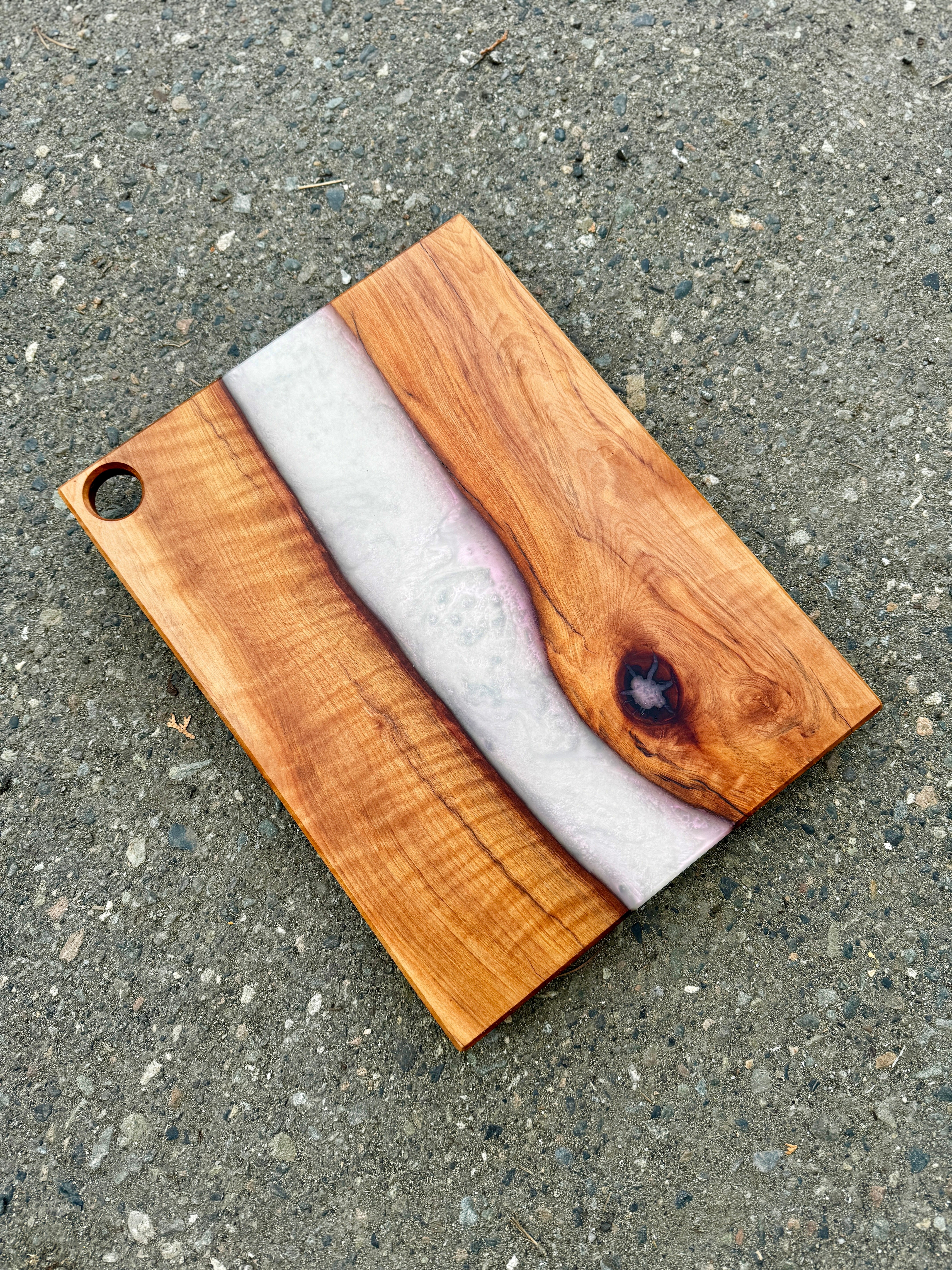 Red Alder & Ghost Red Resin Charcuterie Board