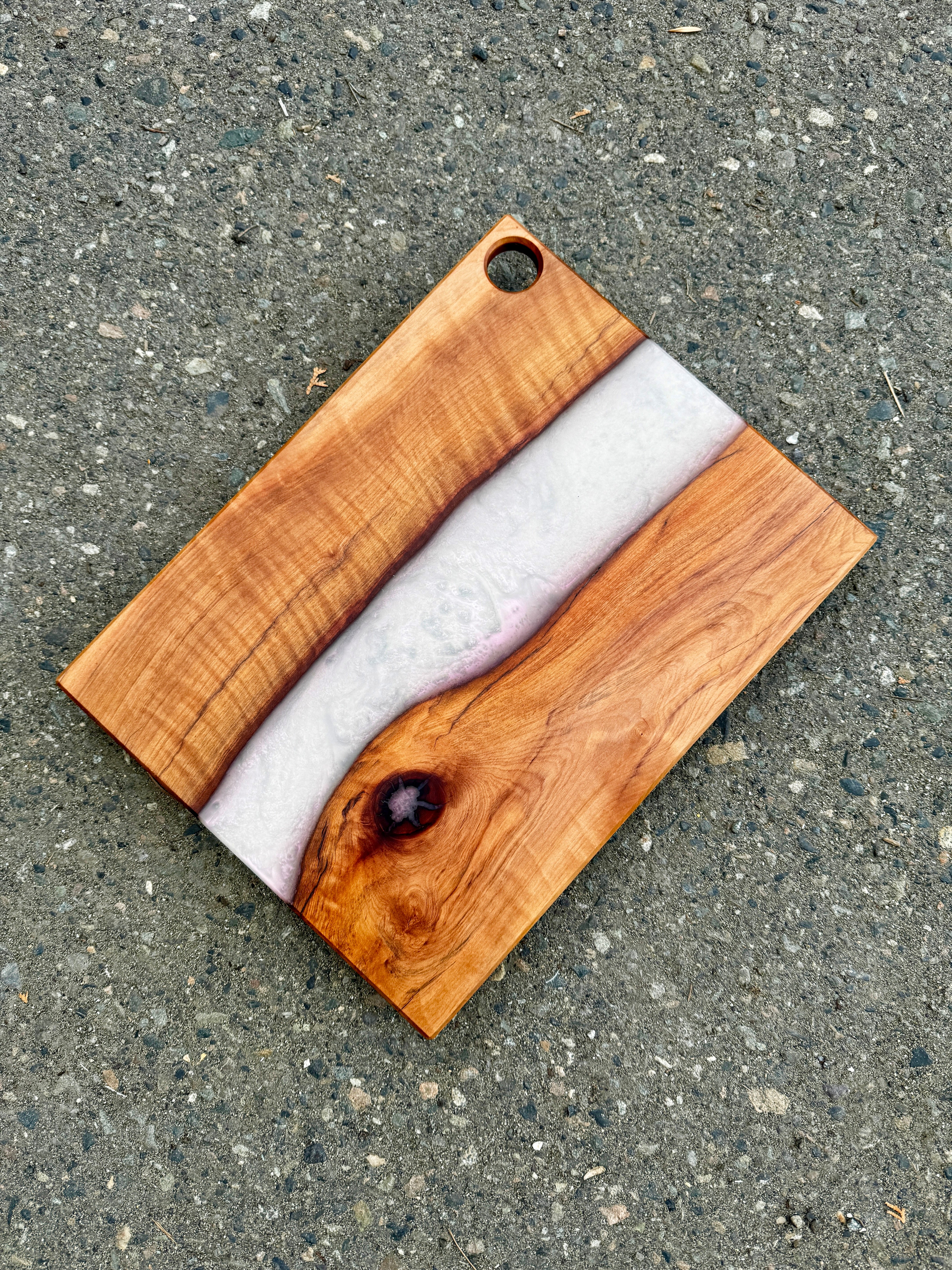 Red Alder & Ghost Red Resin Charcuterie Board