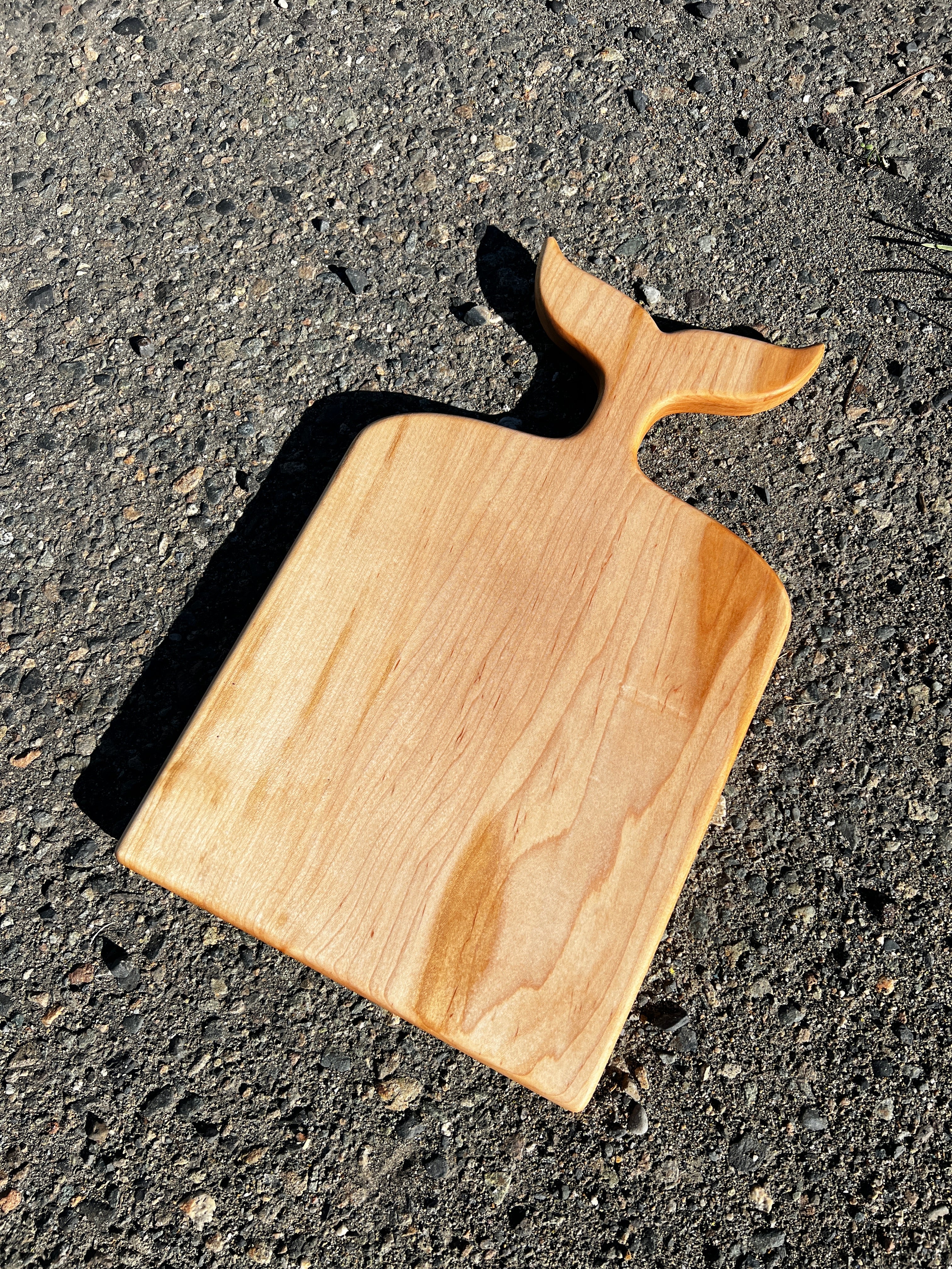 Maple Whale Tail Serving Board