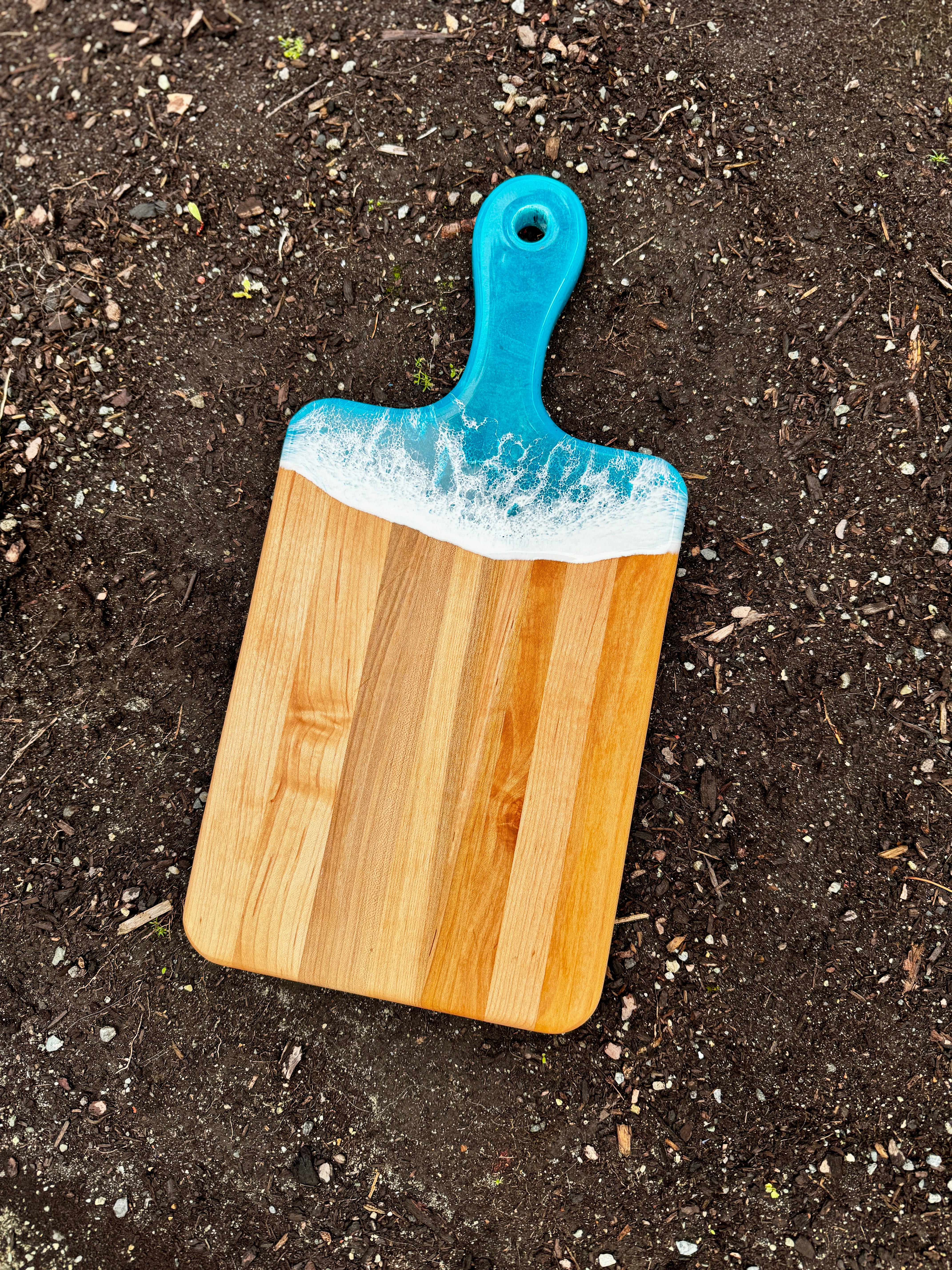 Medium Blue Diamond & Maple Serving Board