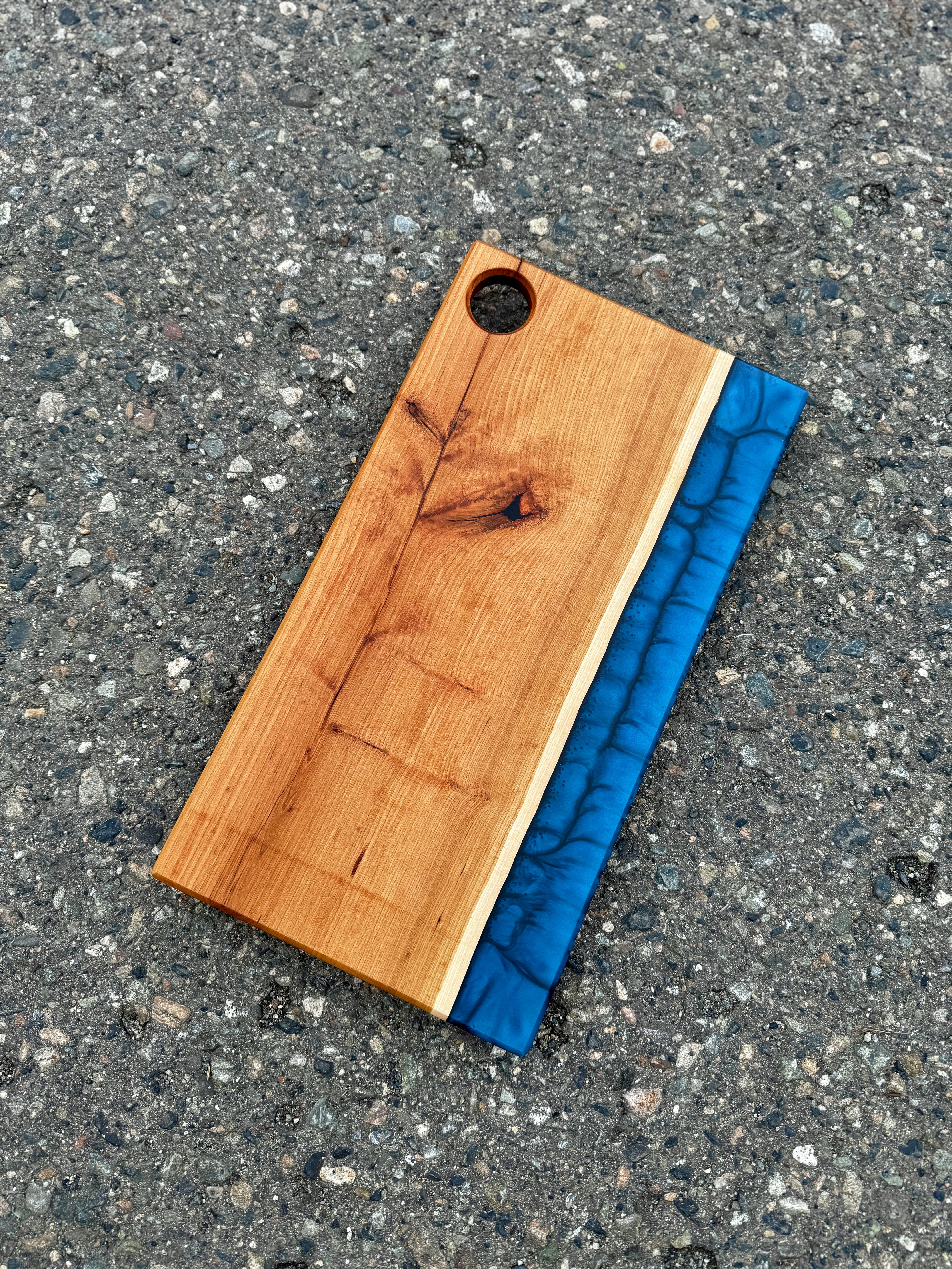 Cherry & Space Blue Resin Charcuterie Board