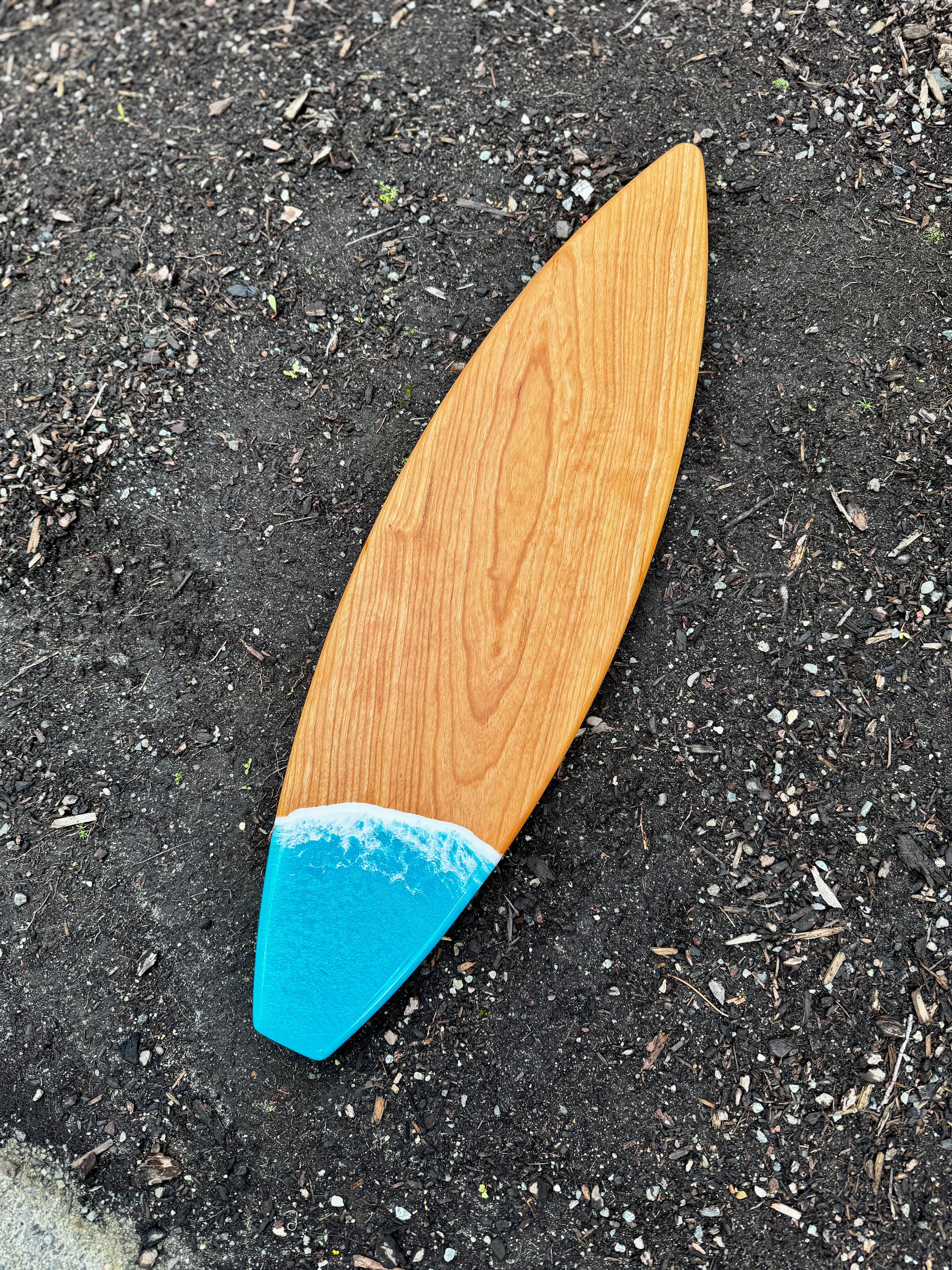 Cherry & Atlantis Surfboard Serving Board