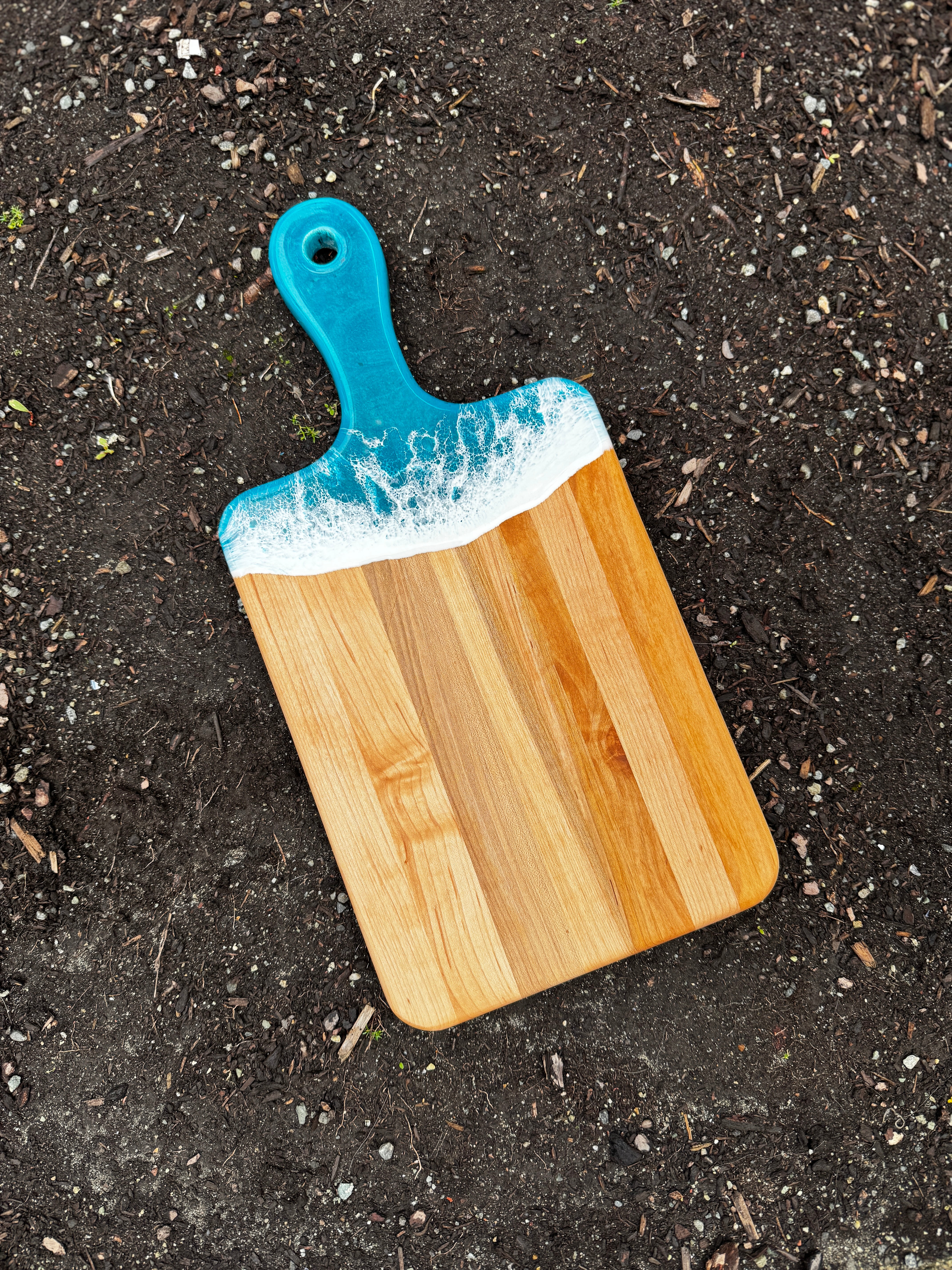 Medium Blue Diamond & Maple Serving Board