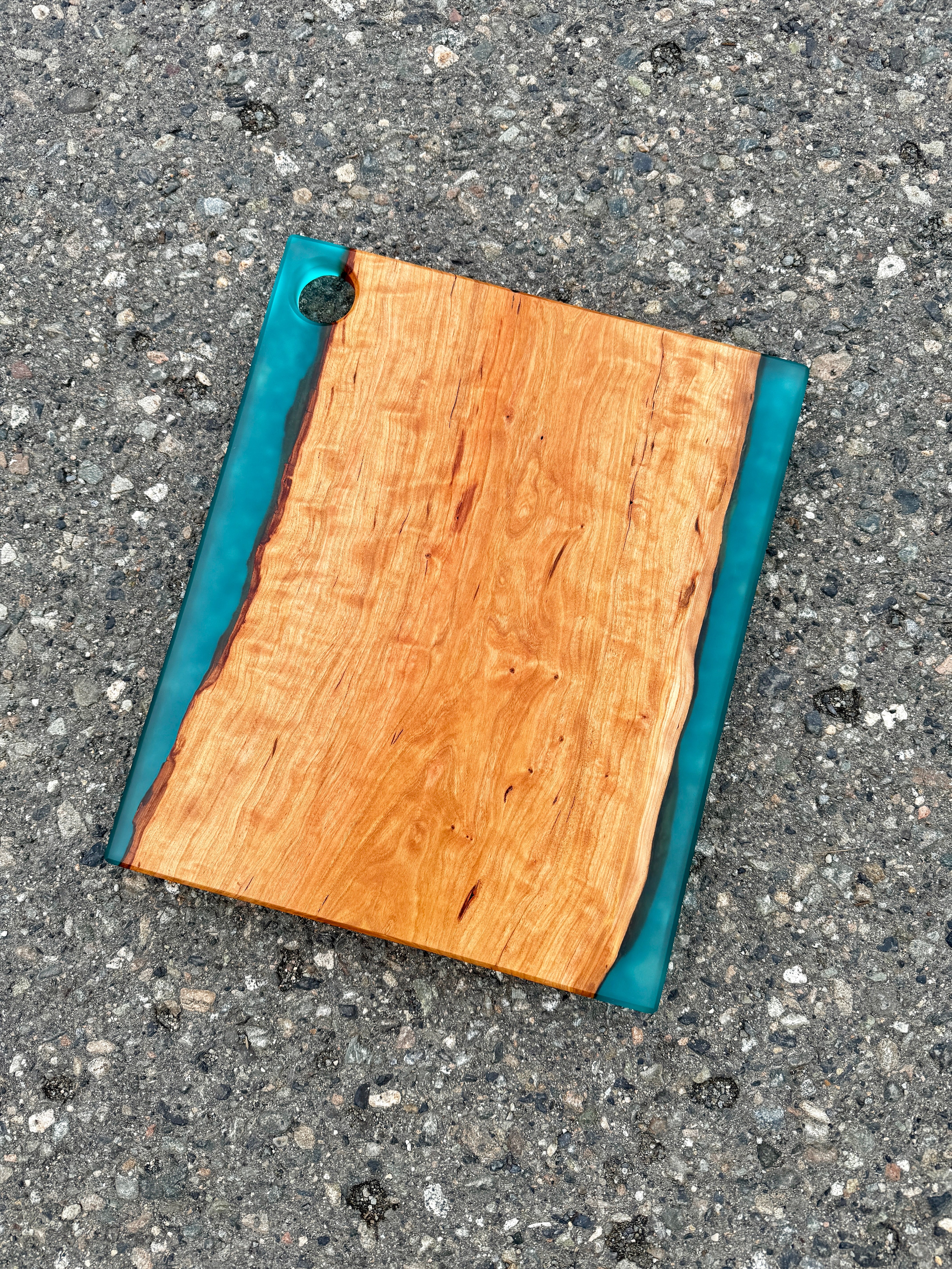 Cherry & Glacial Blue Resin Charcuterie Board
