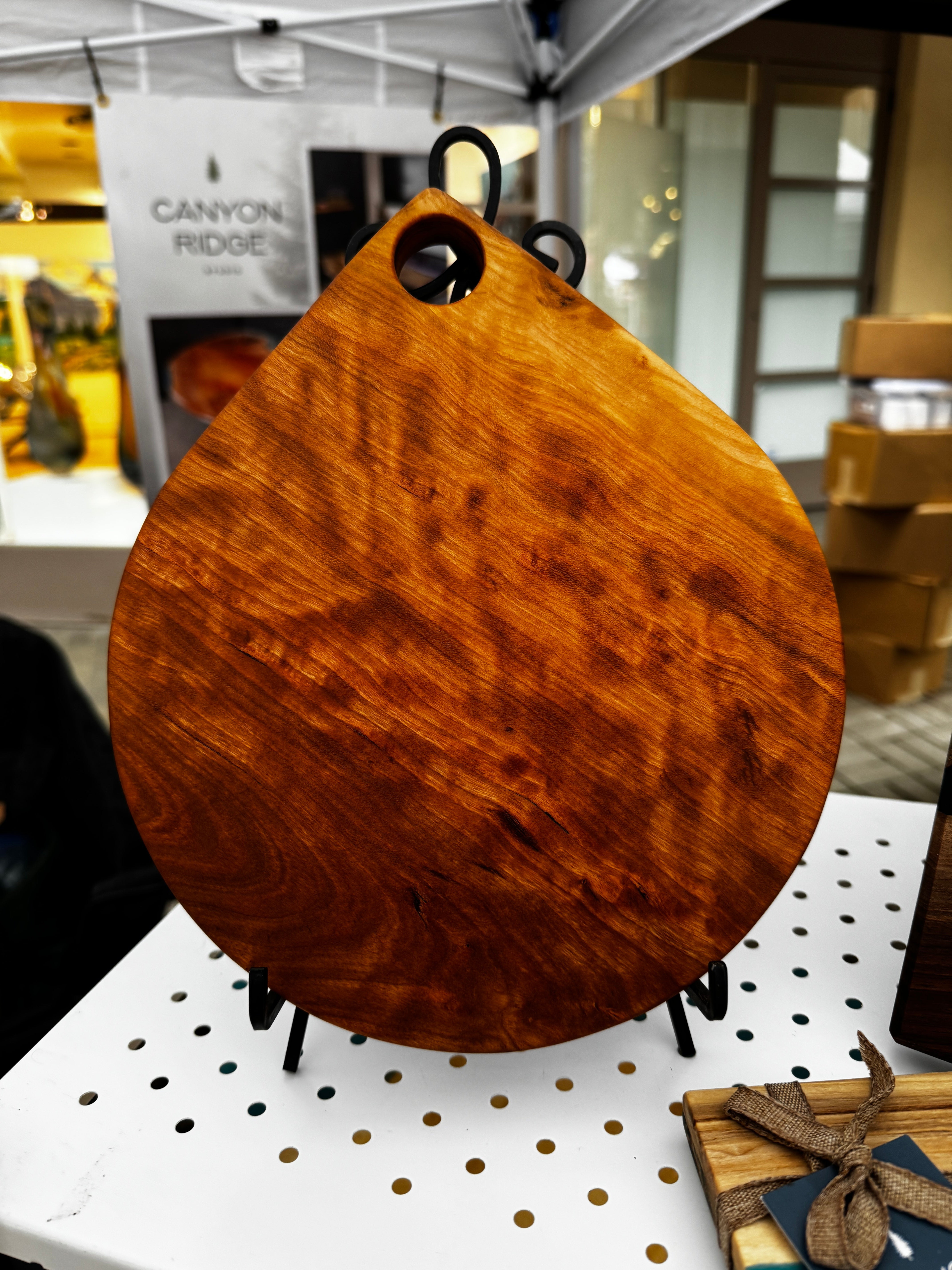 Small Cherry Teardrop Serving Board