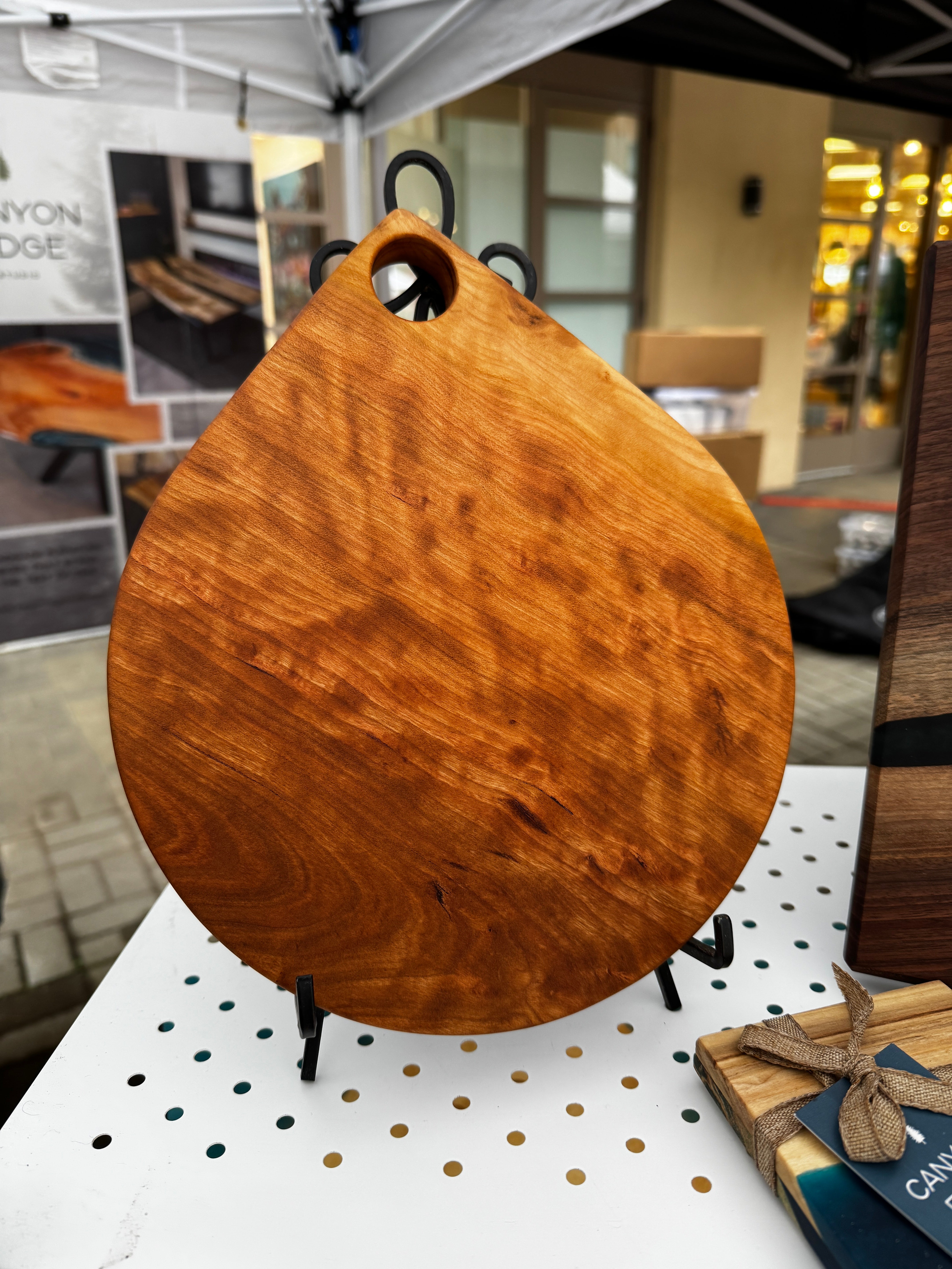 Small Cherry Teardrop Serving Board