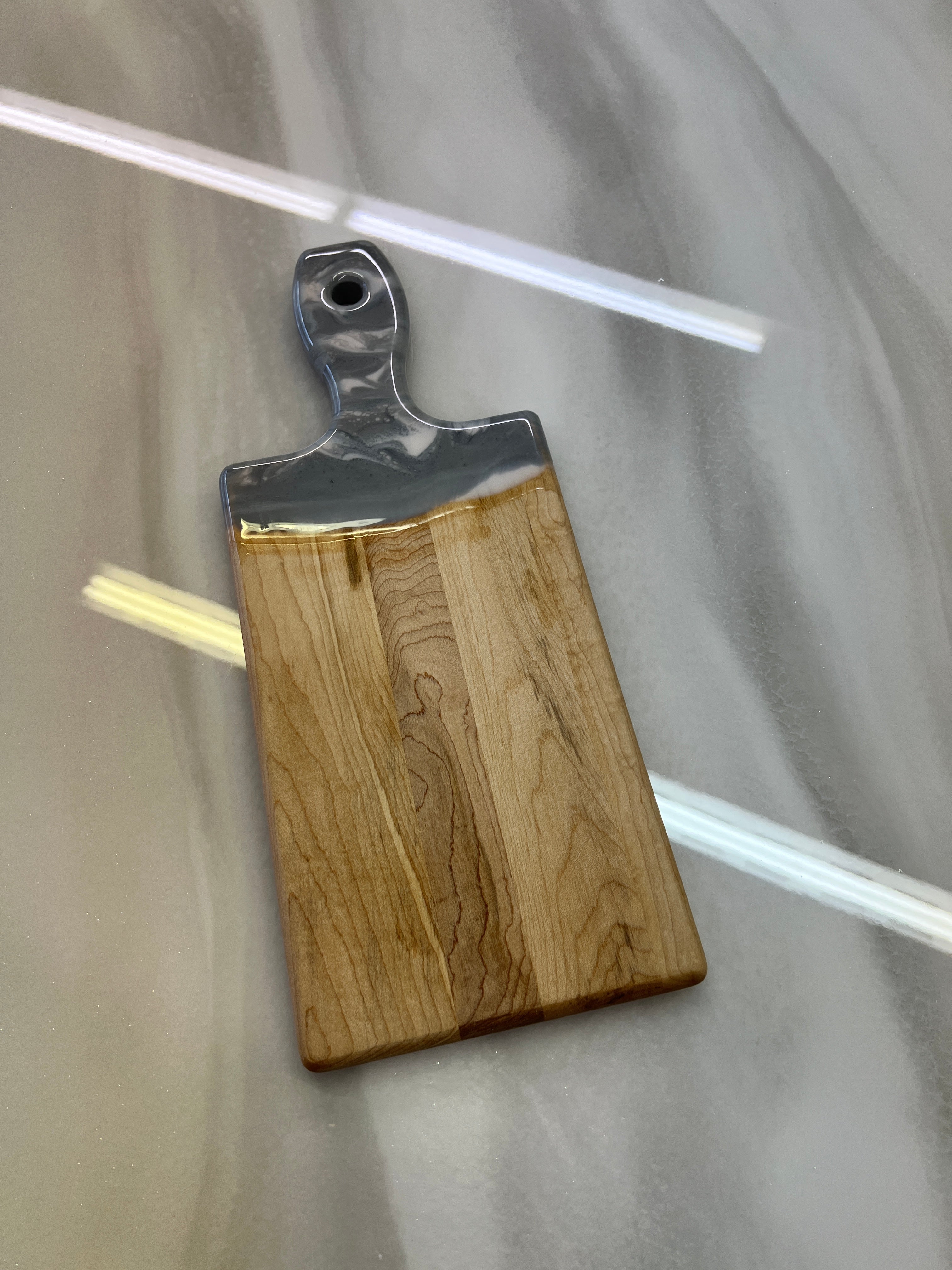 Small Grey Marble Maple Serving Board