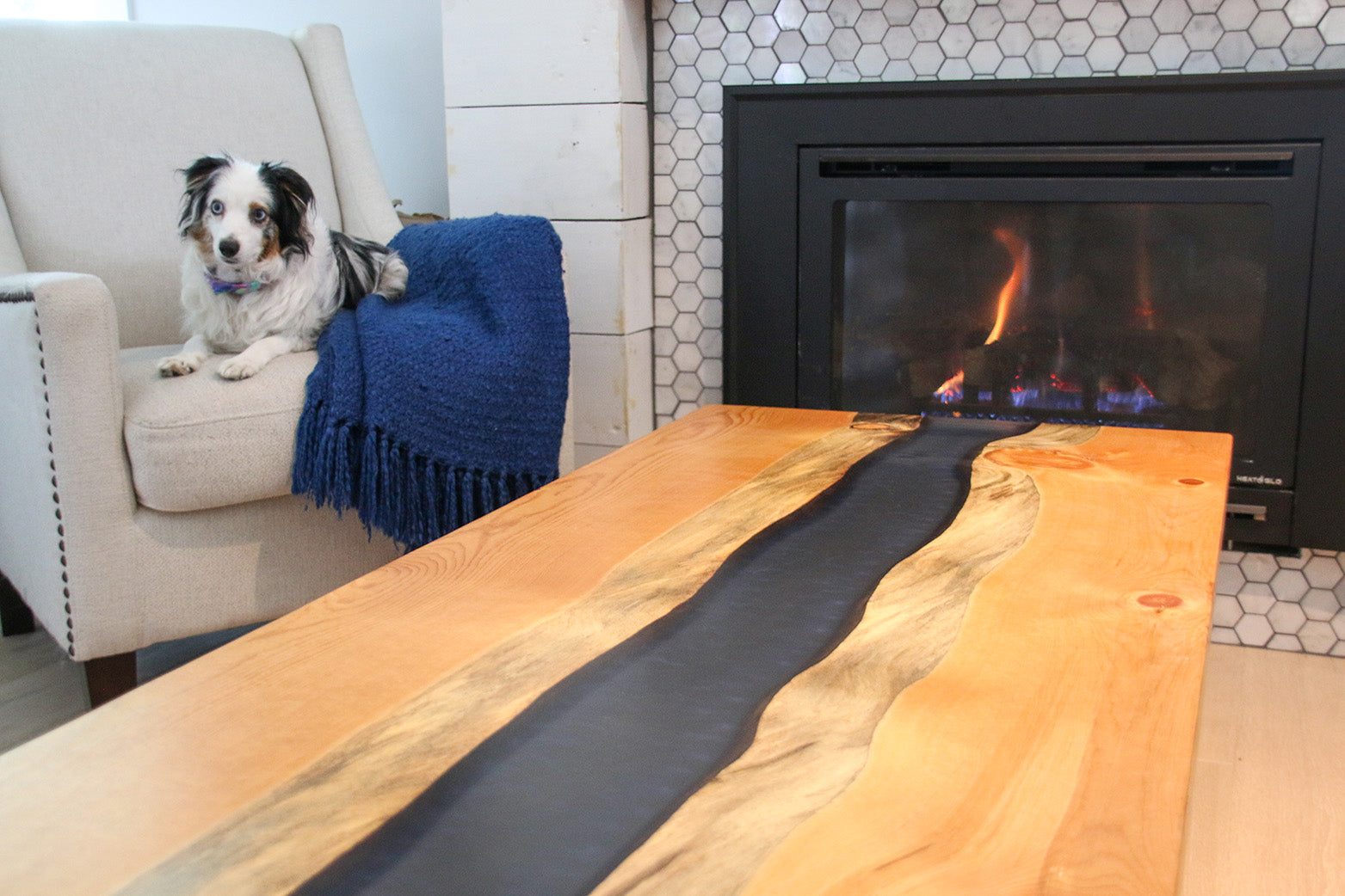 Denim Pine River Coffee Table