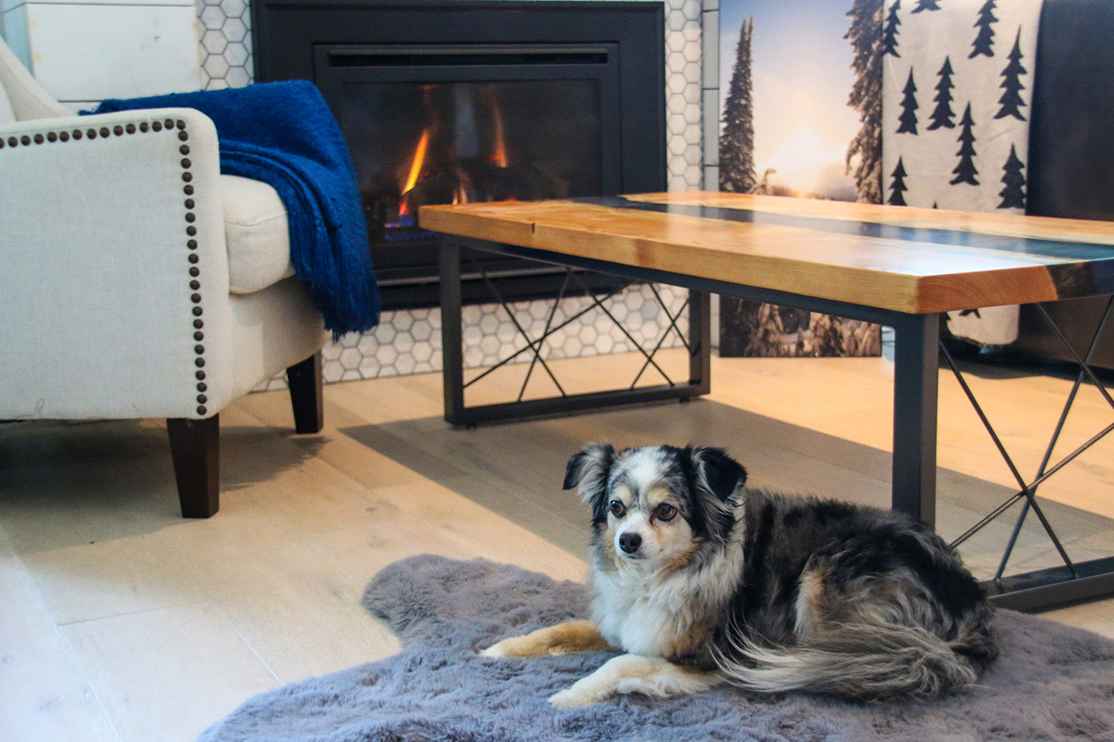 Denim Pine River Coffee Table