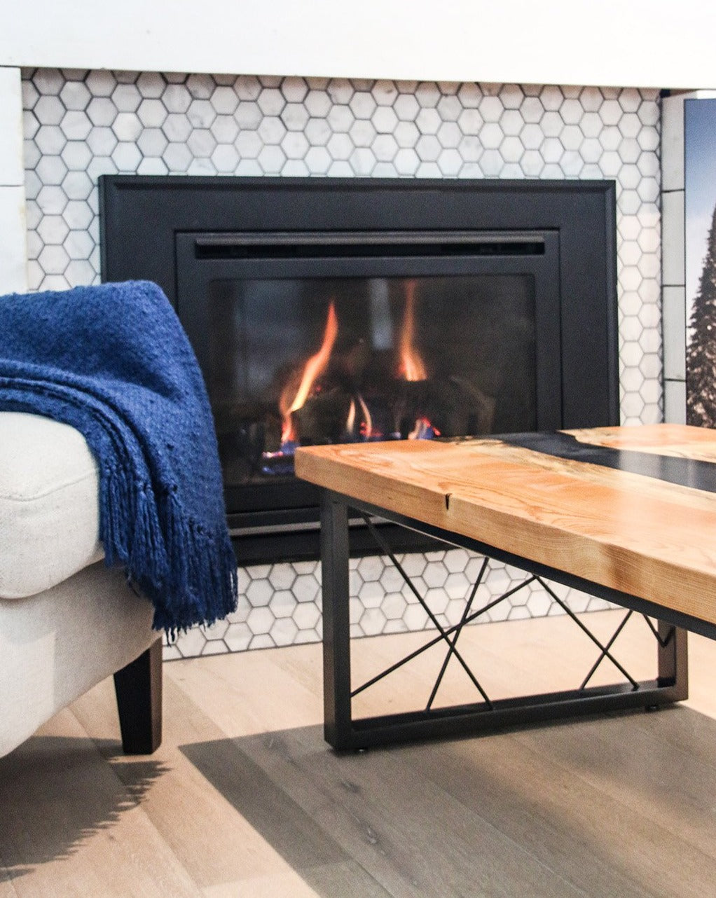 Denim Pine River Coffee Table