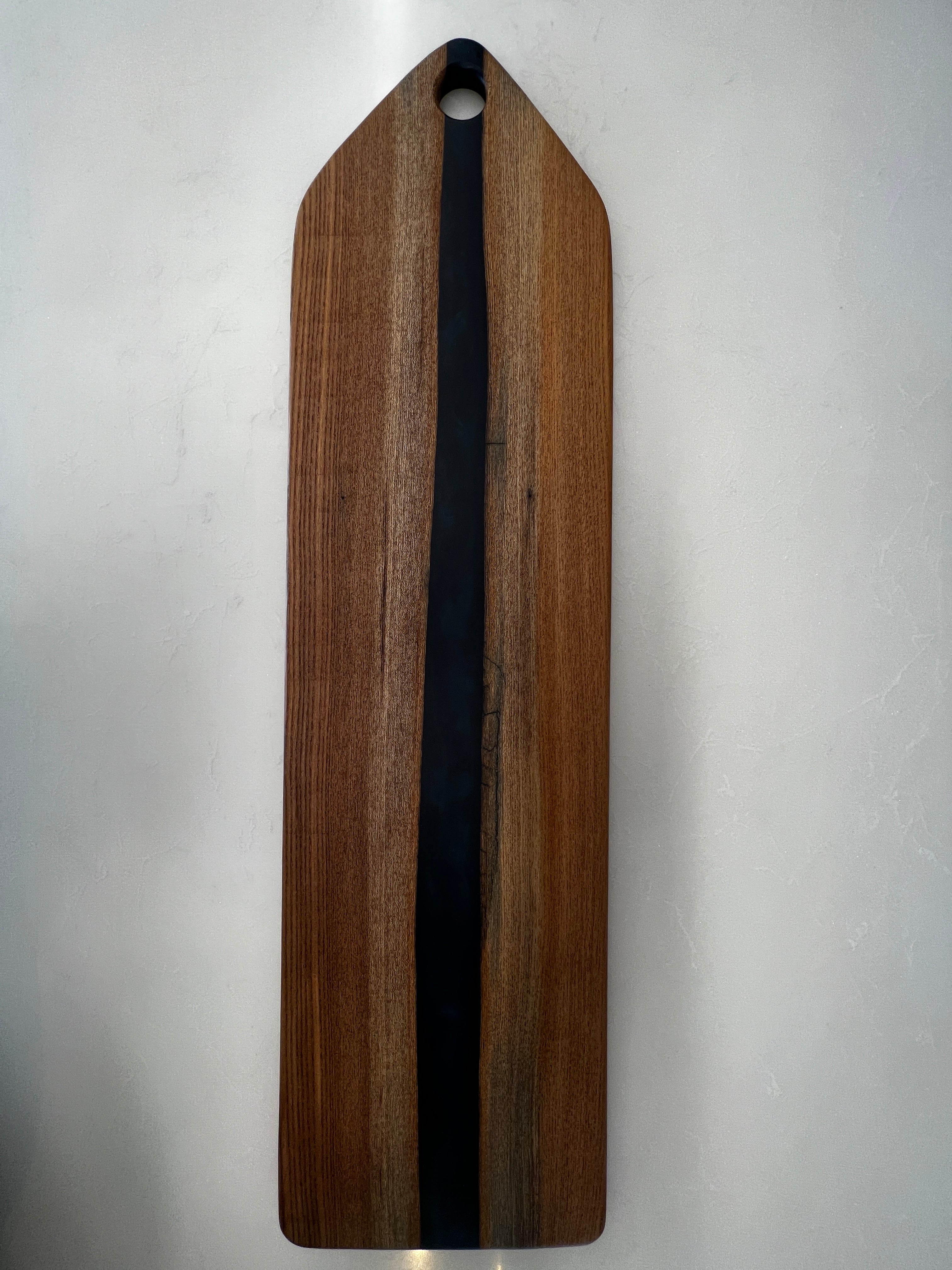 Siberian Elm & Blue Diamond Resin Baguette Board