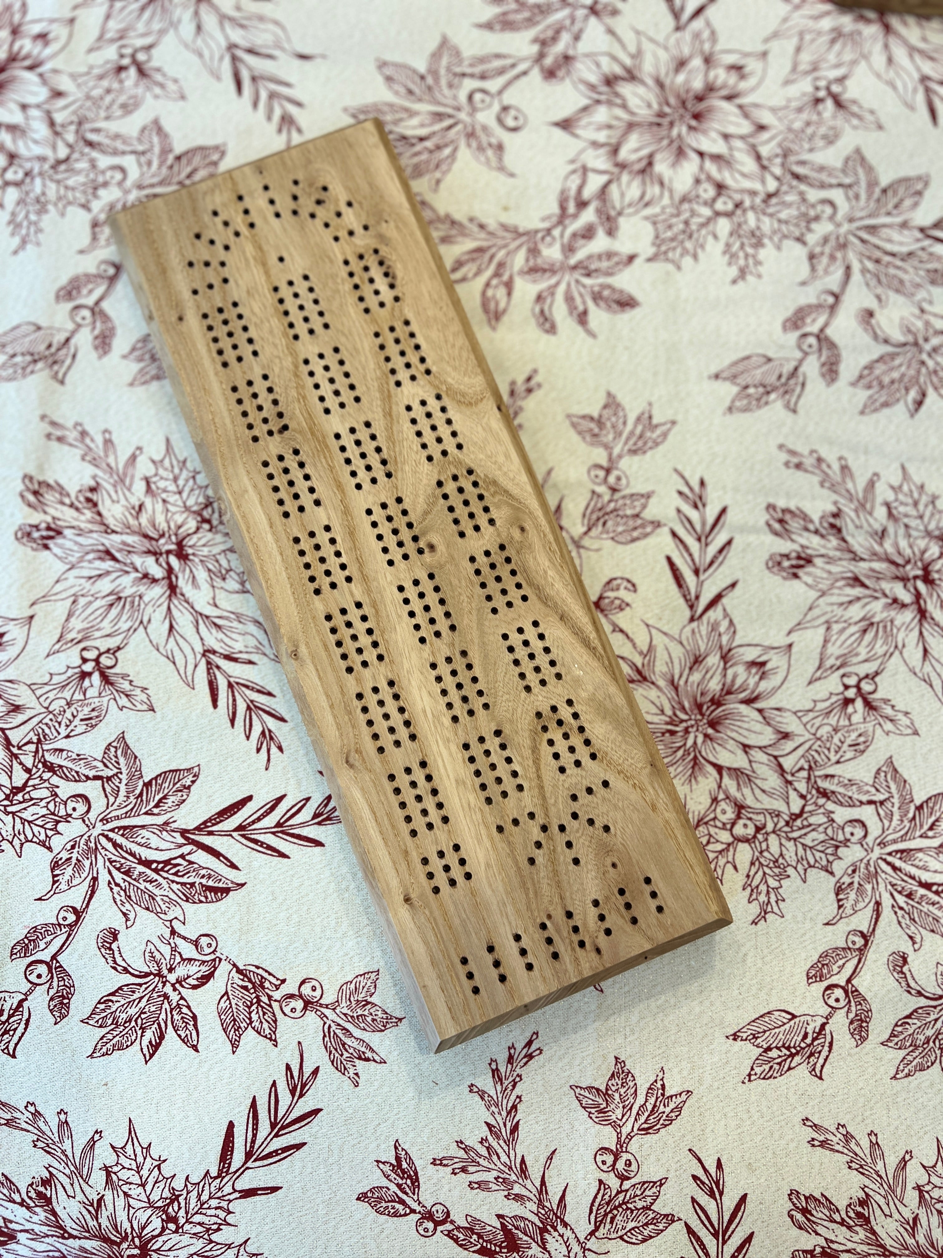 Siberian Elm Cribbage Board