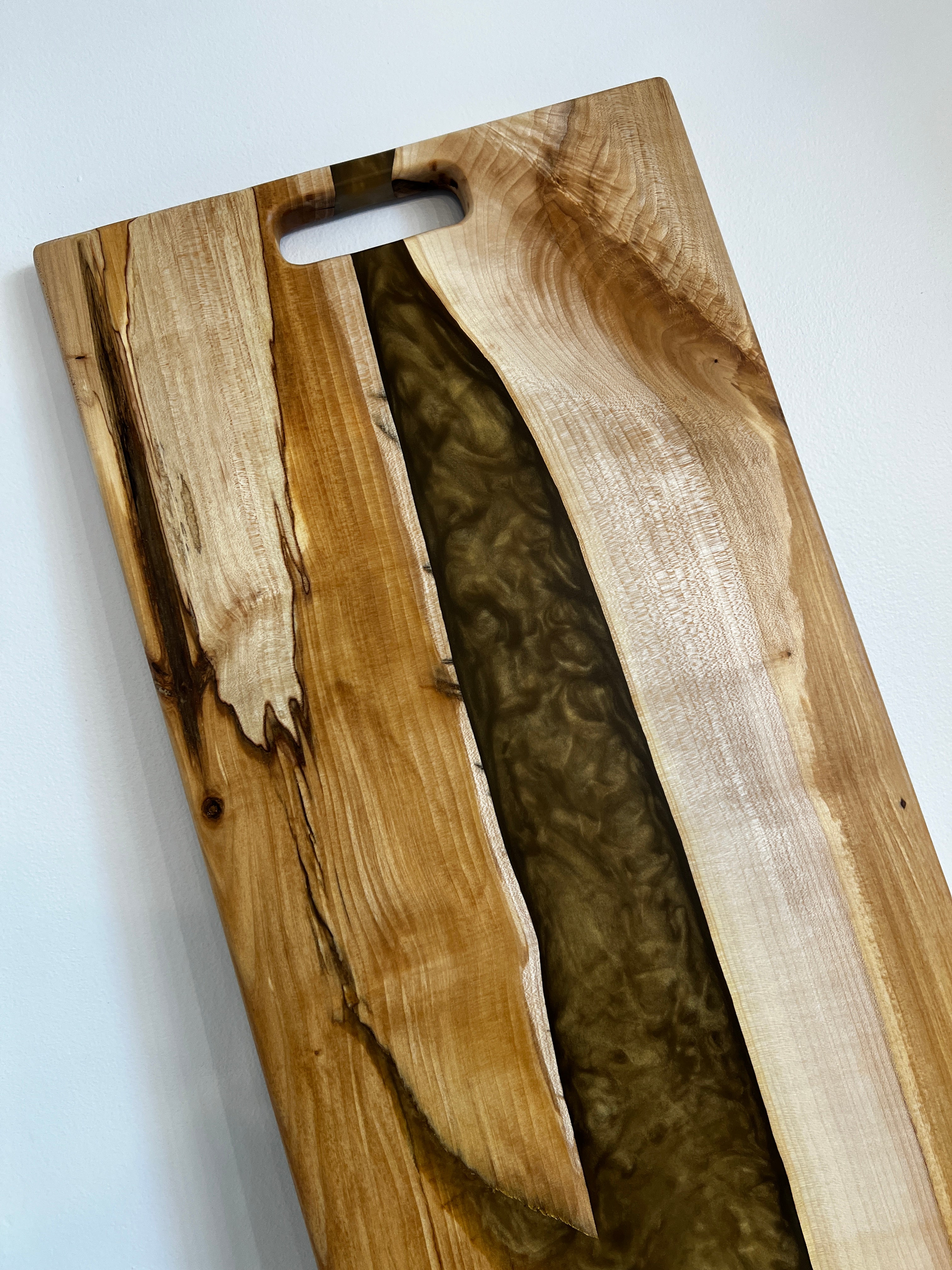 Spalted Maple & Gold Metallic Charcuterie Board