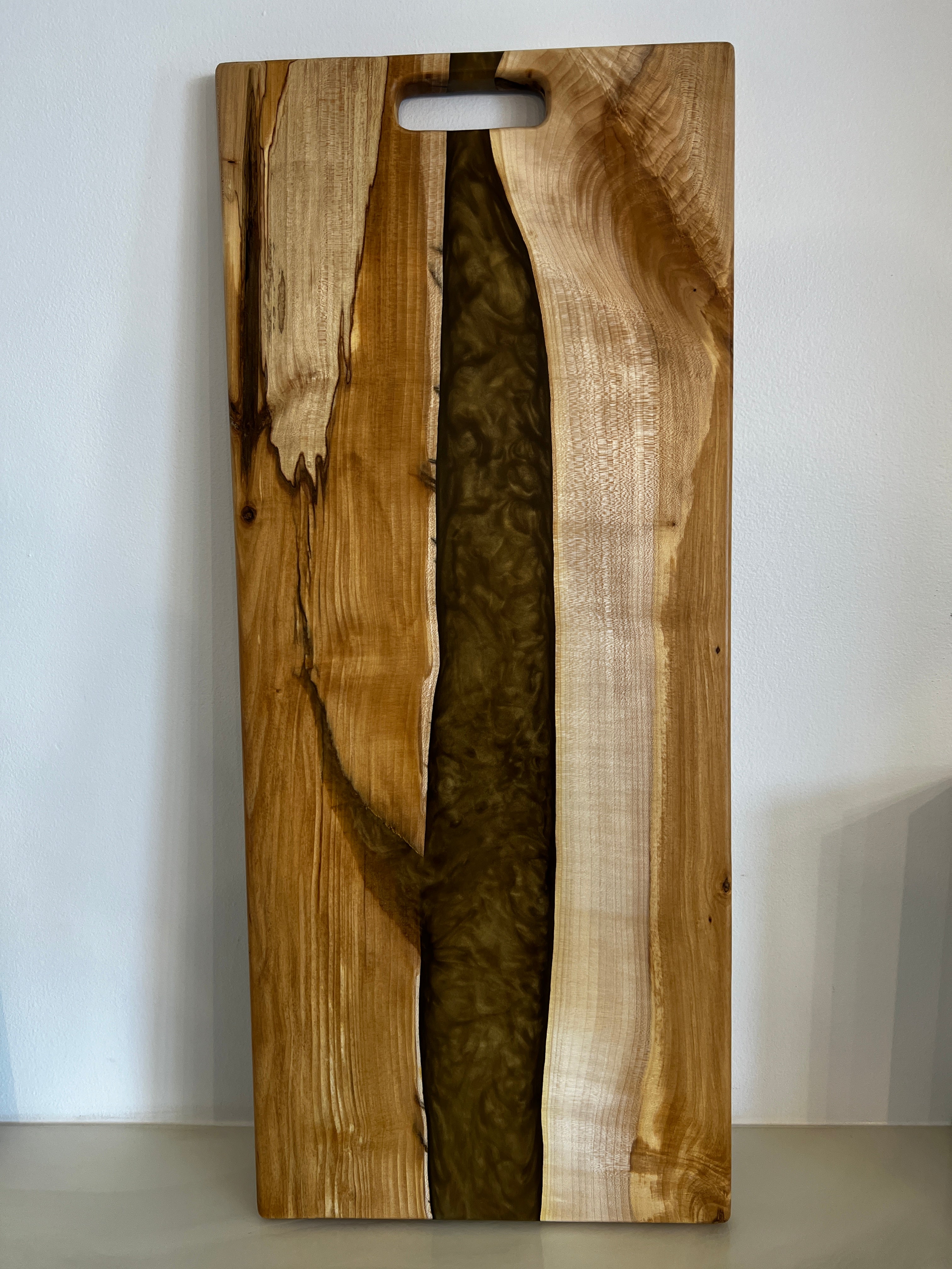 Spalted Maple & Gold Metallic Charcuterie Board
